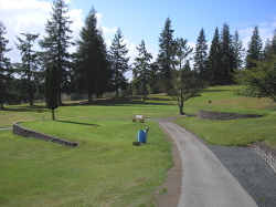 Looking across Tee no. 1 to 9th green