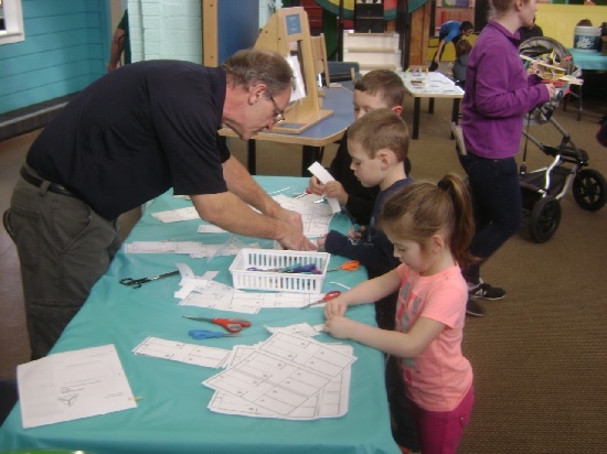 Besides having fun with the gliders at the 2020 Elks Aviation Day, children also enjoyed other hands on activities like creating clothes pin airplanes, toilet paper roll planes, whirl gigs and they learned how to construct homemade rockets.

