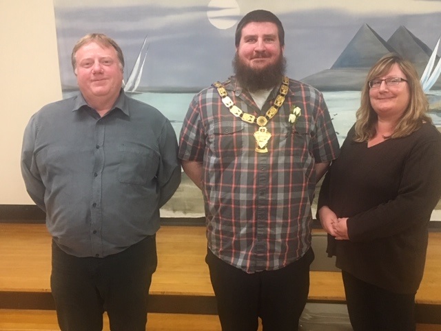 Pierre Elks Lodge Exalted Ruler Jonathon Ward shown here with his parents Randy and Karen Ward.