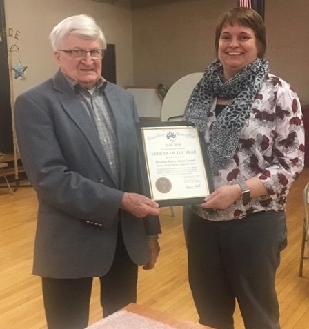 Heather Perry was the recipient of the "Officer of the Year" award at the 2019 award ceremony.