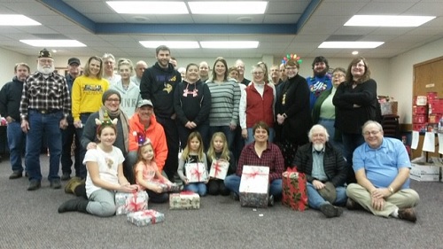 The 2019 Elks Veteran's Christmas Project wrapped up about a week before Christmas.  After several generous citizens donated items for veterans in Hot Springs at the Michael J Fitzmaurice State Veterans Home and the federal veterans facility; Elks members and friends gathered December 14, 2019 to sort out and prepare donations for delivery. 