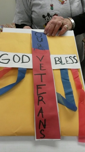 Local school children also created a number of cards to be distributed to veterans for Christmas 2019.  