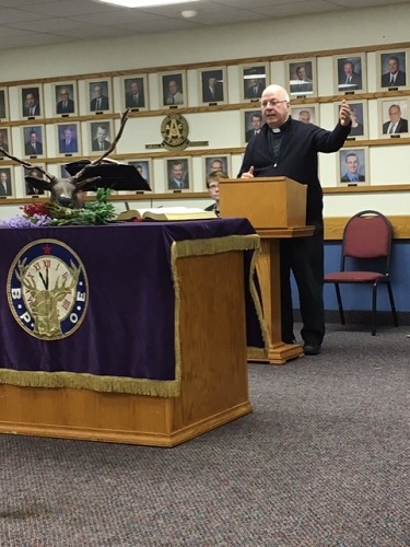 Pierre Elks Lodge #1953 held the annual Memorial Service on December 8, 2019.  Members honored were Tom Adam and Rodger Pearson.  Father Ron Garry provided the memorial address.