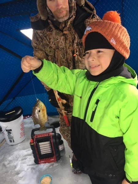 Most of the young participants caught a fish too!