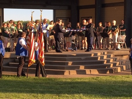 Thanks to Greg Hall and Doug Runge who demonstrated the folding of the flag at the conclusion of the 2019 Flag Day presentation.