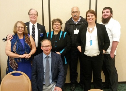 Pierre Elks Lodge #1953 was well represented at the 2019 State Elks Spring Workshop held in Huron.  Shown here Jeff and Darlene Hallem, Marc Ulmen, Audry Ricketts, Steve Wegman, Heather Perry and Jonathon Ward.