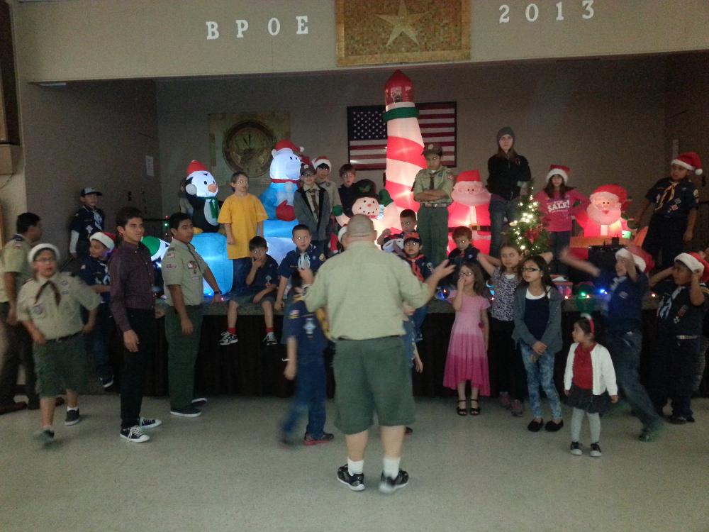 Pack 555 Christmas Pack Meeting 2014