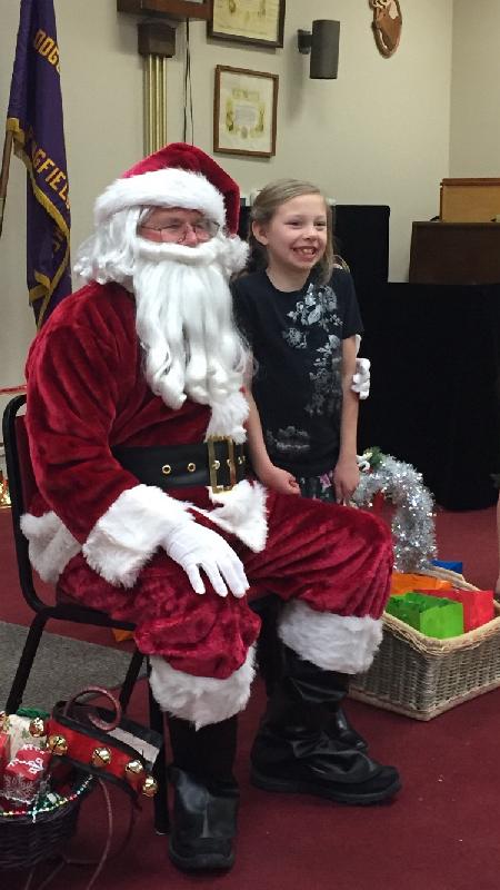 Santa and girl