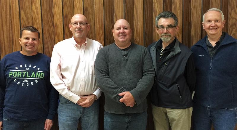 New Members on 5-26-16, from left to right:
Damon Rapozo, Howard Galvin, Danny Stanks, Bill Nelson, and Don Terwilliger.