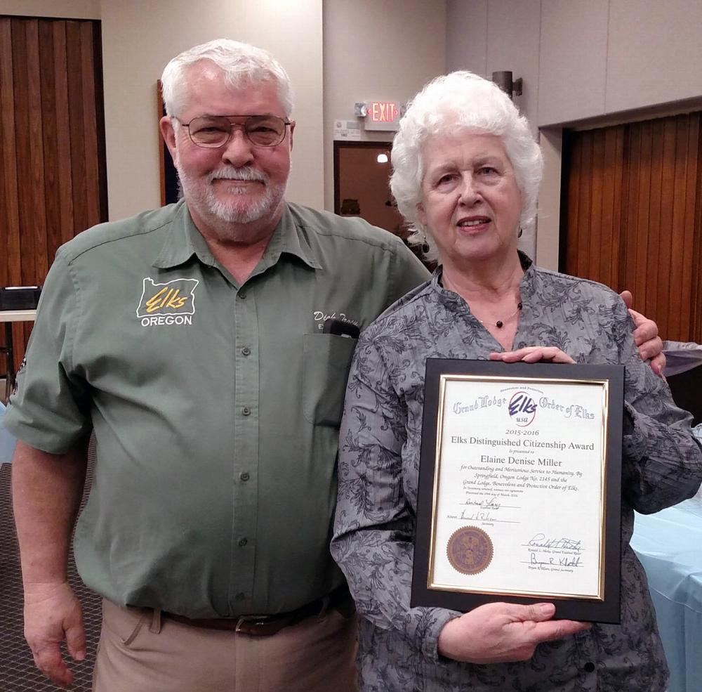 ER Richard Tracy and Citizen of the Year Denise Miller