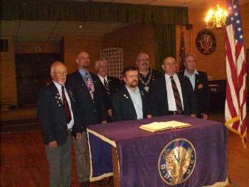 Monday, June 28th, Initiation was performed by PER’s. Those participating were (l-r) Don Anderson, Shannon McCord, Arlo Schoenrock, Craten McKee, Rodney Deuel, George Piper and Duane Woerner. Also performing was Mark Butler.