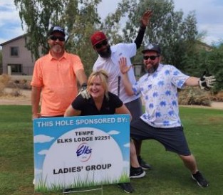 Sponsored Hole. Tempe Elks Lodge #2251 Ladies Group.