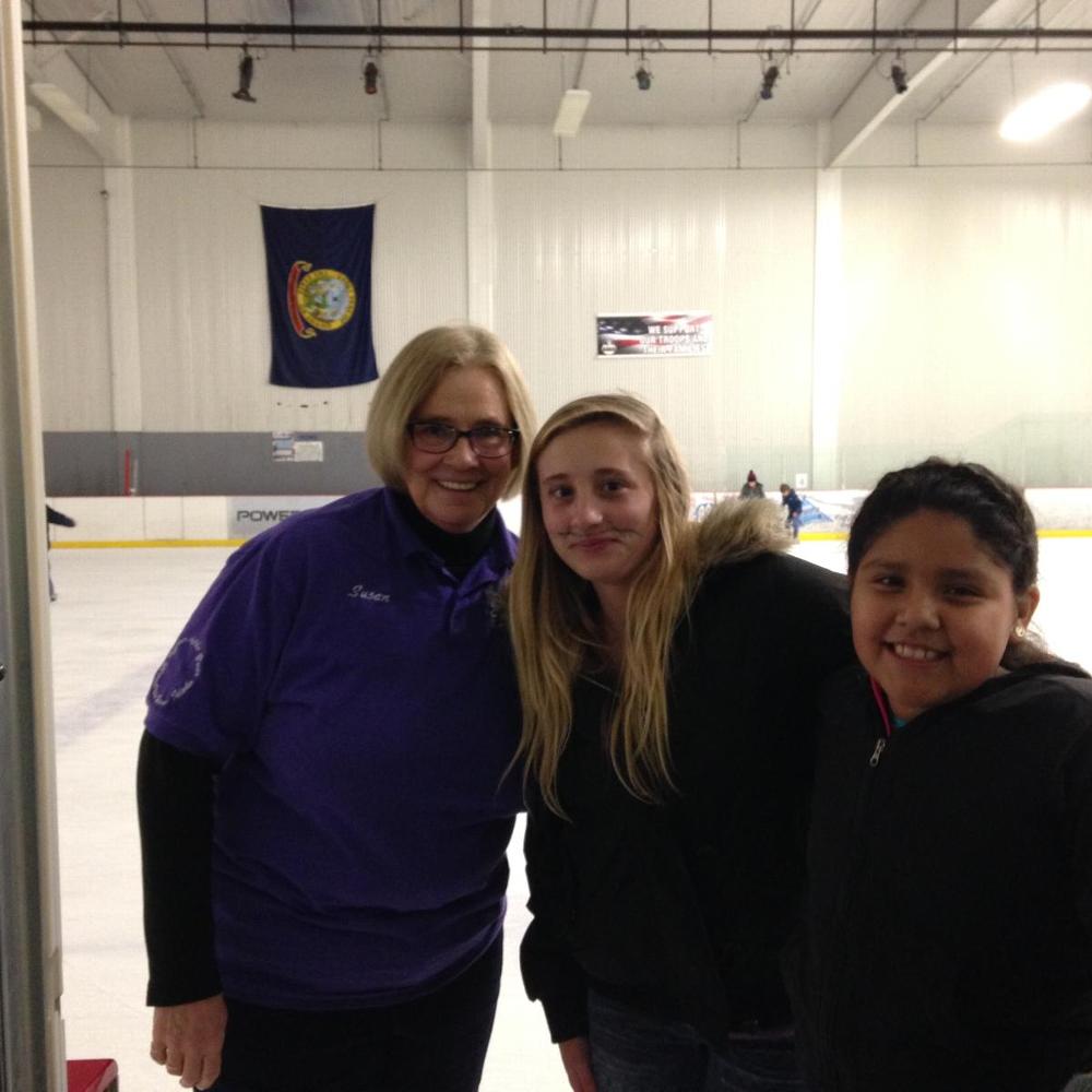 Children enjoying a day of free ice skating provided by Promise Grant program