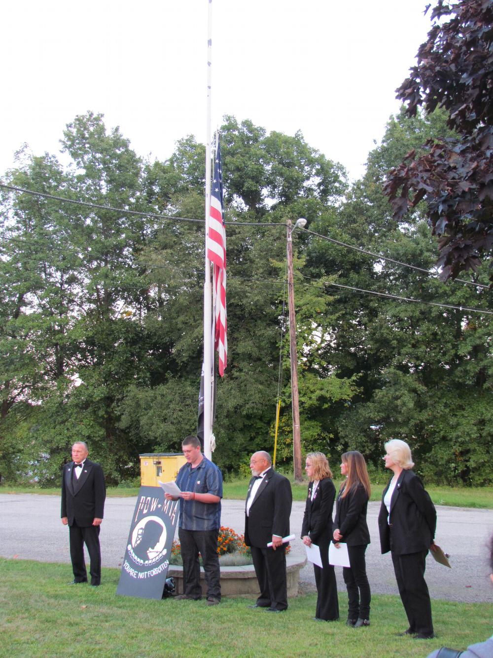 POW/MIA Memorial Donation, September 19, 2014
Created by Antler Andrew Lang, and a classmate.