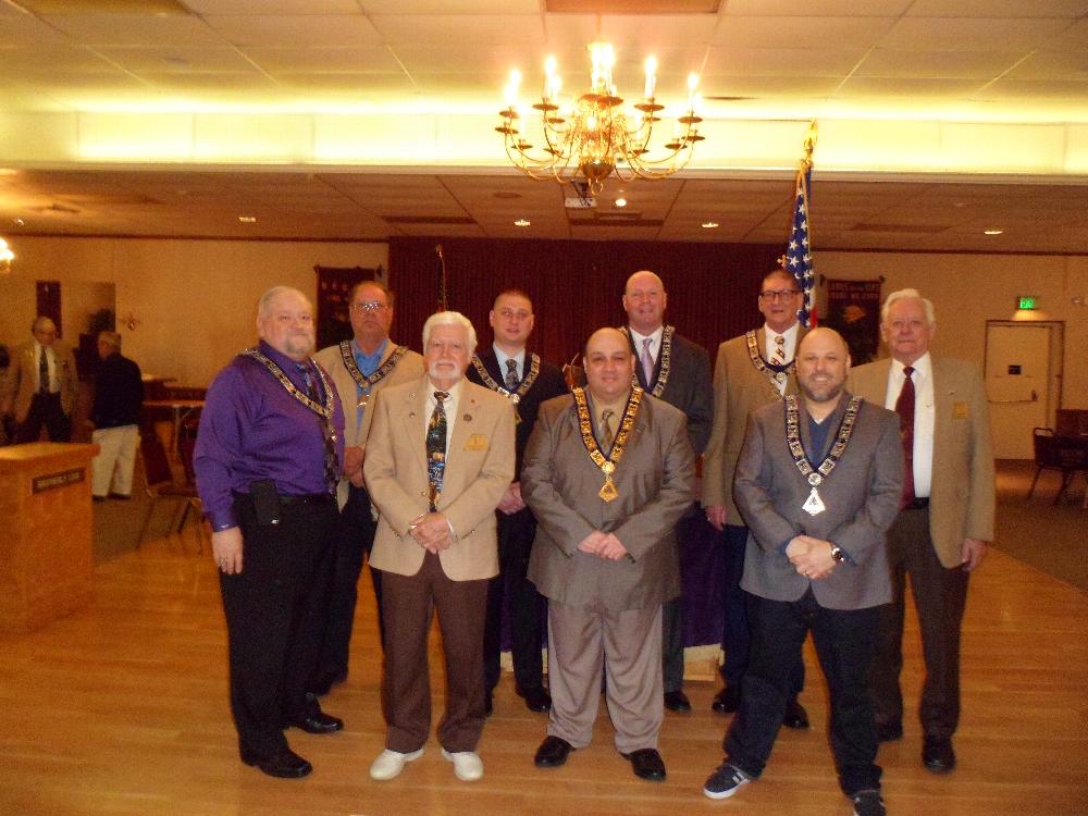 Here are your new officers for 2016-2017.
Front Left to Right - Ed Harraway, Bob Simons, Matthew Briggs, Chris Zampella.
Back Left to Right - Michael Fine, Anthony Taurisano, Tommy Kholman, Steve Williams and Chuck Andrasco. 