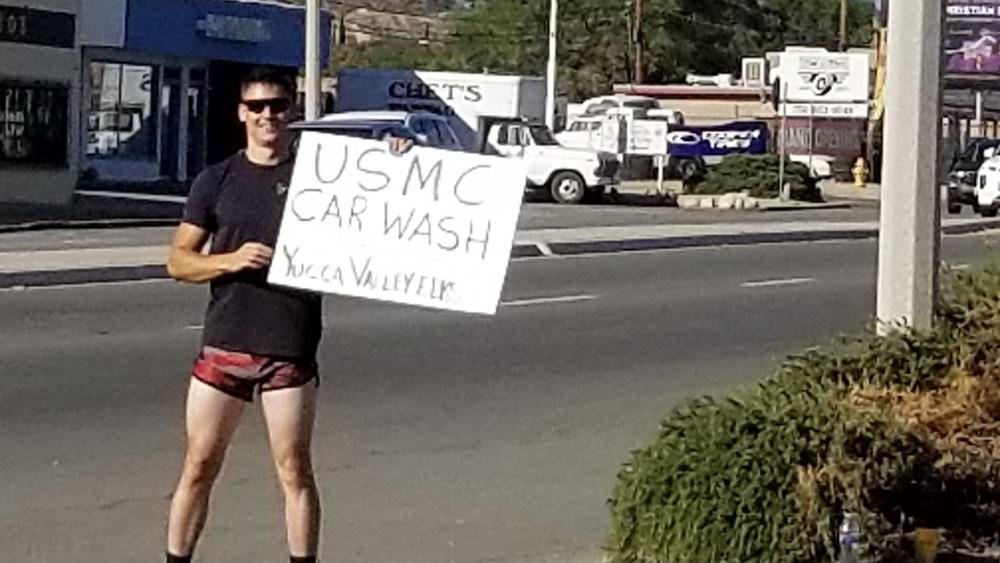 USMC Car Wash at Yucca Valley Lodge