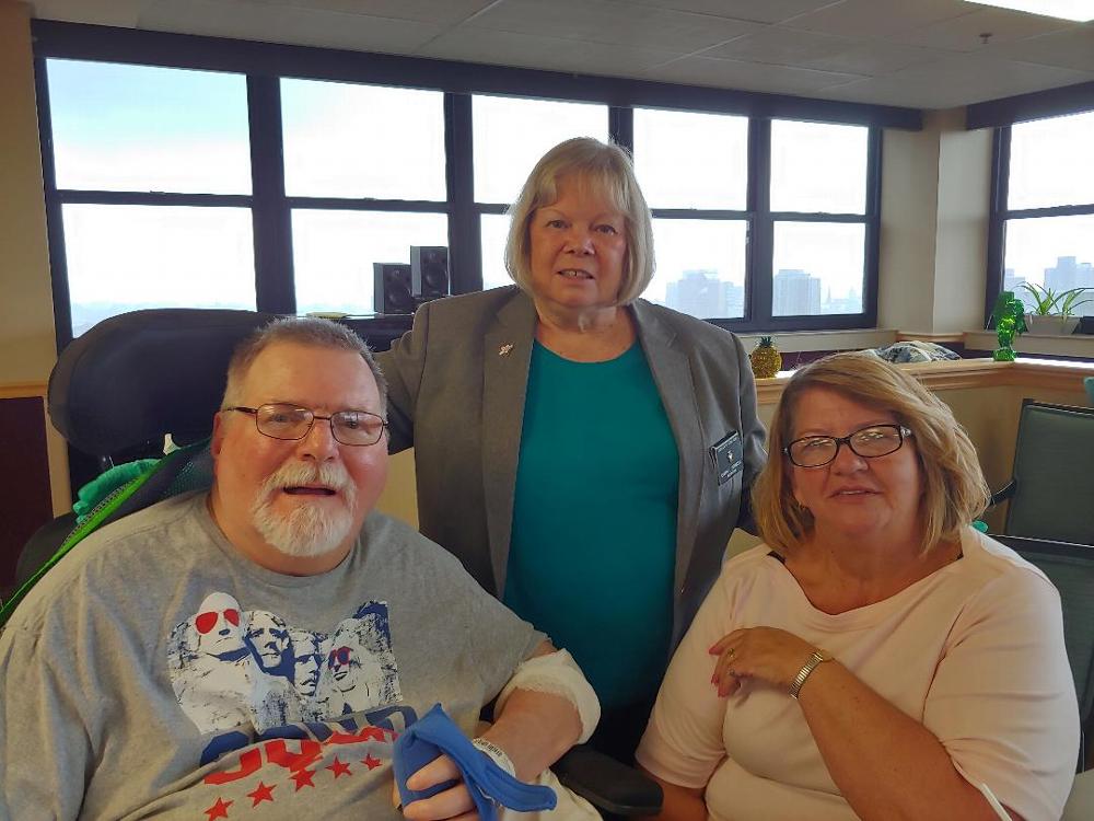 The Camillus Elks Lodge takes pride in supporting Vets. Lodge Secretary Cheryl Chesneski recently assisted in delivering and serving a pasta dinner to residents at the Syracuse VA Hospital. Each month we provide a pasta dinner and a pizza dinner to help improve the moral of the residents. (June 2019)