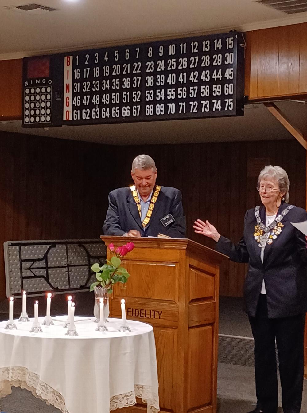 PER Marty Kemp served as Chaplain for the Remembrance Ceremony