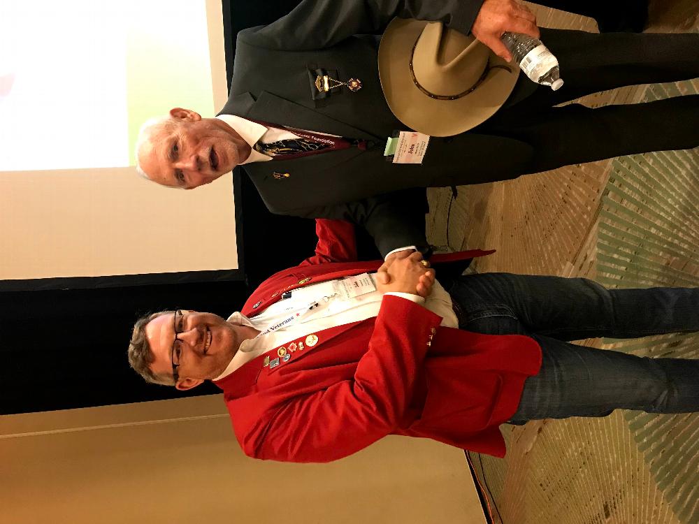 2021 Denton Lodge Exalted Ruler John Stammreich and Texas Grand Lodge Sponsor / Past Grand Exalted Ruler John Amen