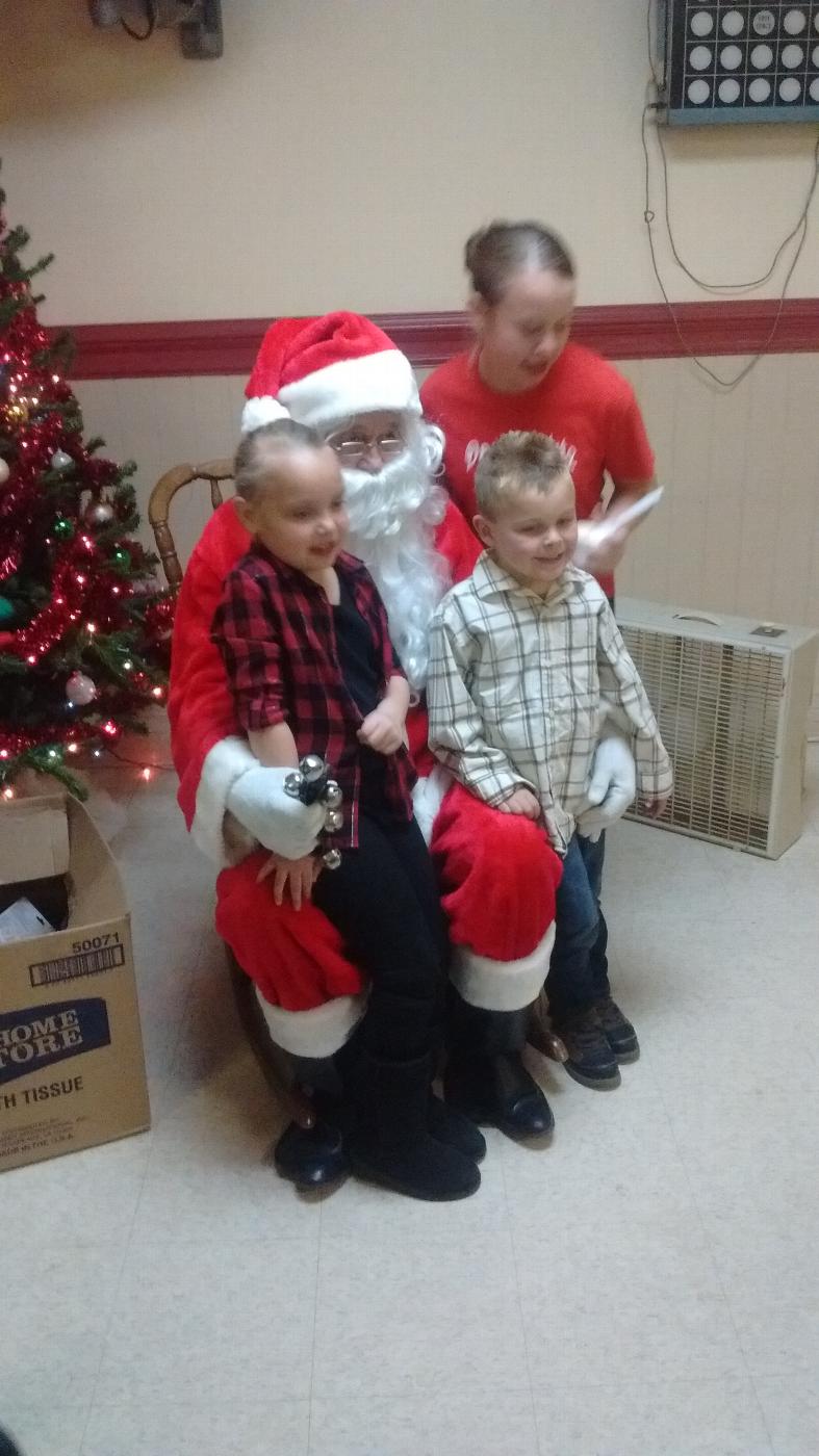 Pictures with Santa.