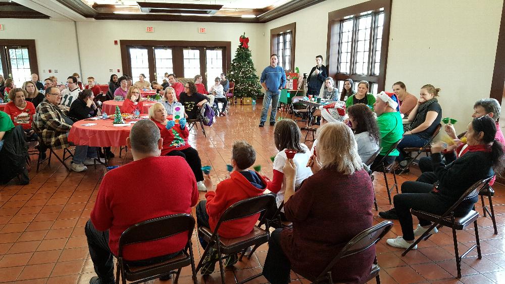 Camden County Bell Choir at the SCC Christmas party -12-4-16