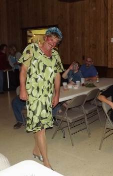 Dwayn Rich can't figure out how women can wear high heels comfortably. He did his best at the Sept. 22, 2012 Drag Queen Contest.