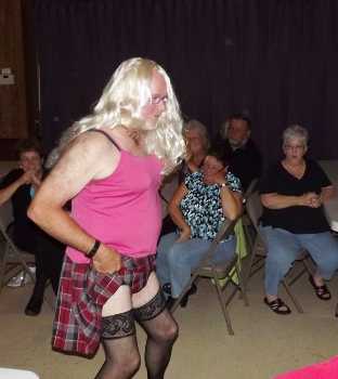 Doug Sidelinger didn't get the "Best Legs" prize, but he sure had fun at the Sept. 22, 2012 Drag Queen Contest.