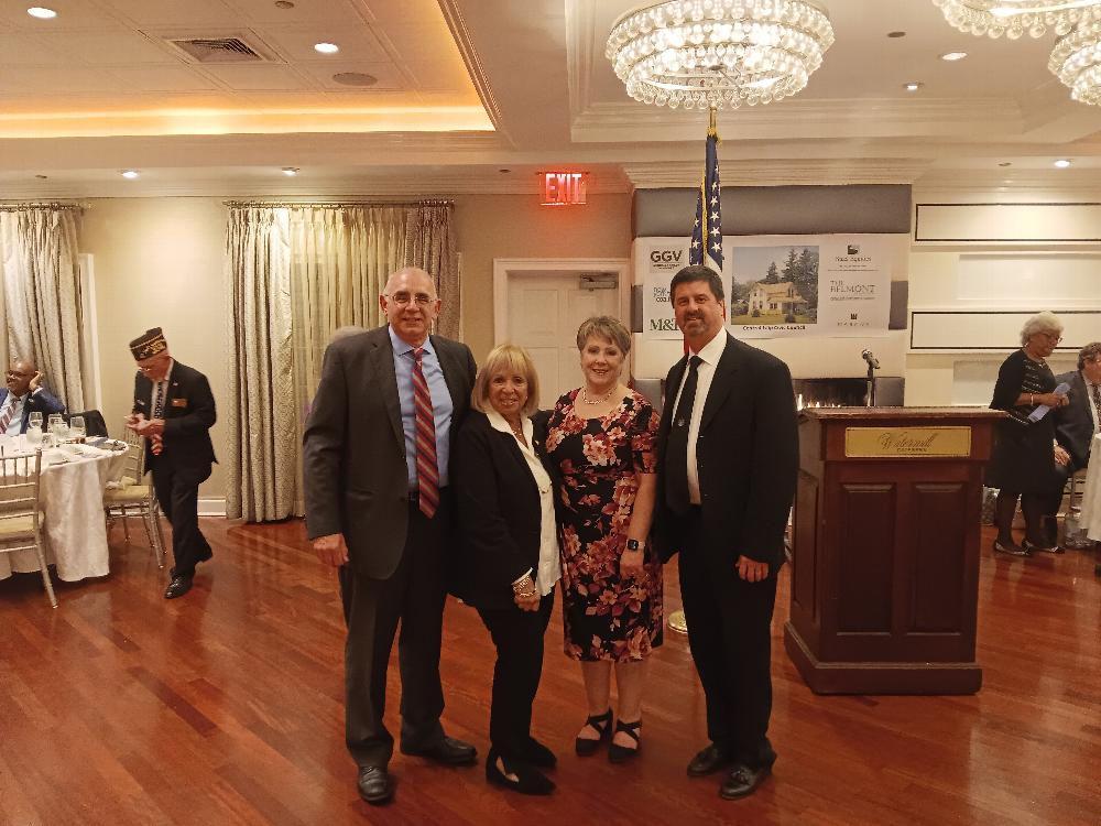 Islip Town Supervisor Angie Carpenter, Central Islip Civic Council Director Joan Minniti, Exalted Ruler Jim Hernandez and NYS Elks PSVP Joe D'Angelo. Islip Elks Lodge 2533 makes yearly donations to the Central Islip Civic Council to help those in need.m