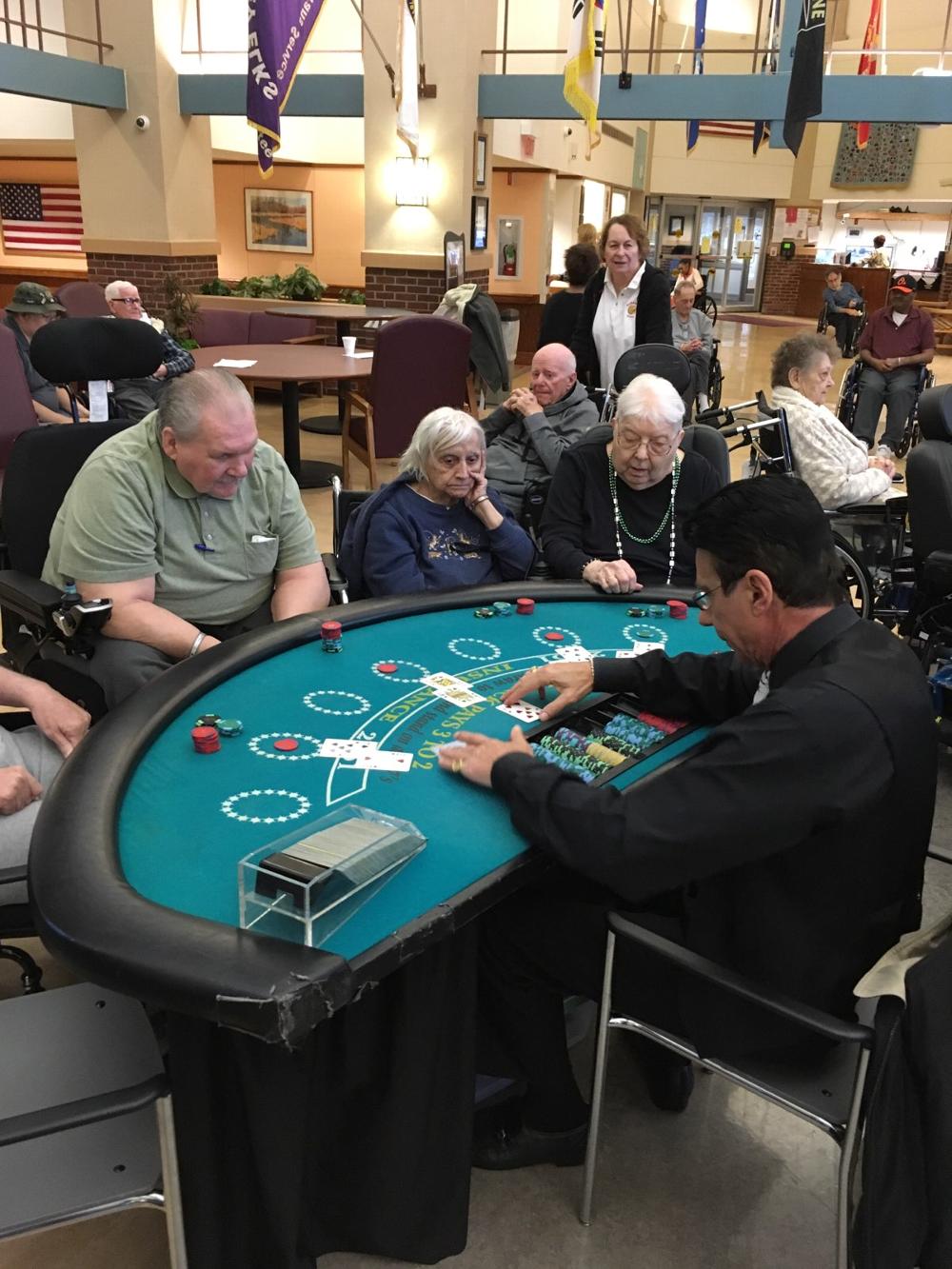 The Veterans Committee held the annual Casino Day at Menlo Park Veterans Home