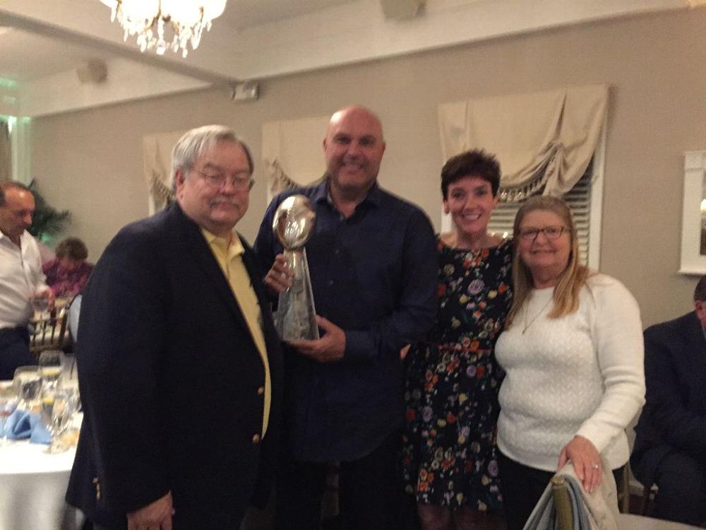 Dave Glaser, Sean Landetta, Jackie Kelly, and ER Melissa at the Autism New Jersey gift auction where Dave presented a check for $5,000