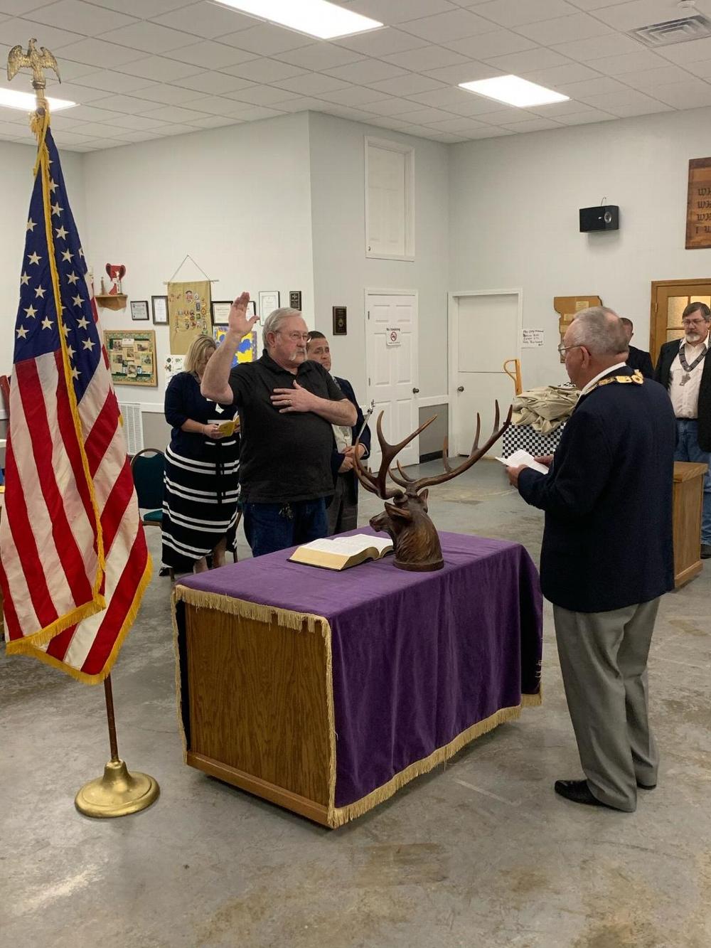 Jim sworn in as Trustee