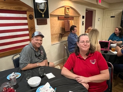 We had visitors from the Sebastian Lodge (SEC District) also came to support the wine tasting!  Pauline is the current FLOE Secretary.