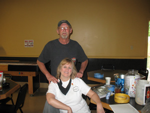 Poker Run Committee Members Debby Jo and Jeff