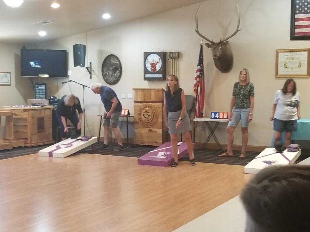 Corn hole toss