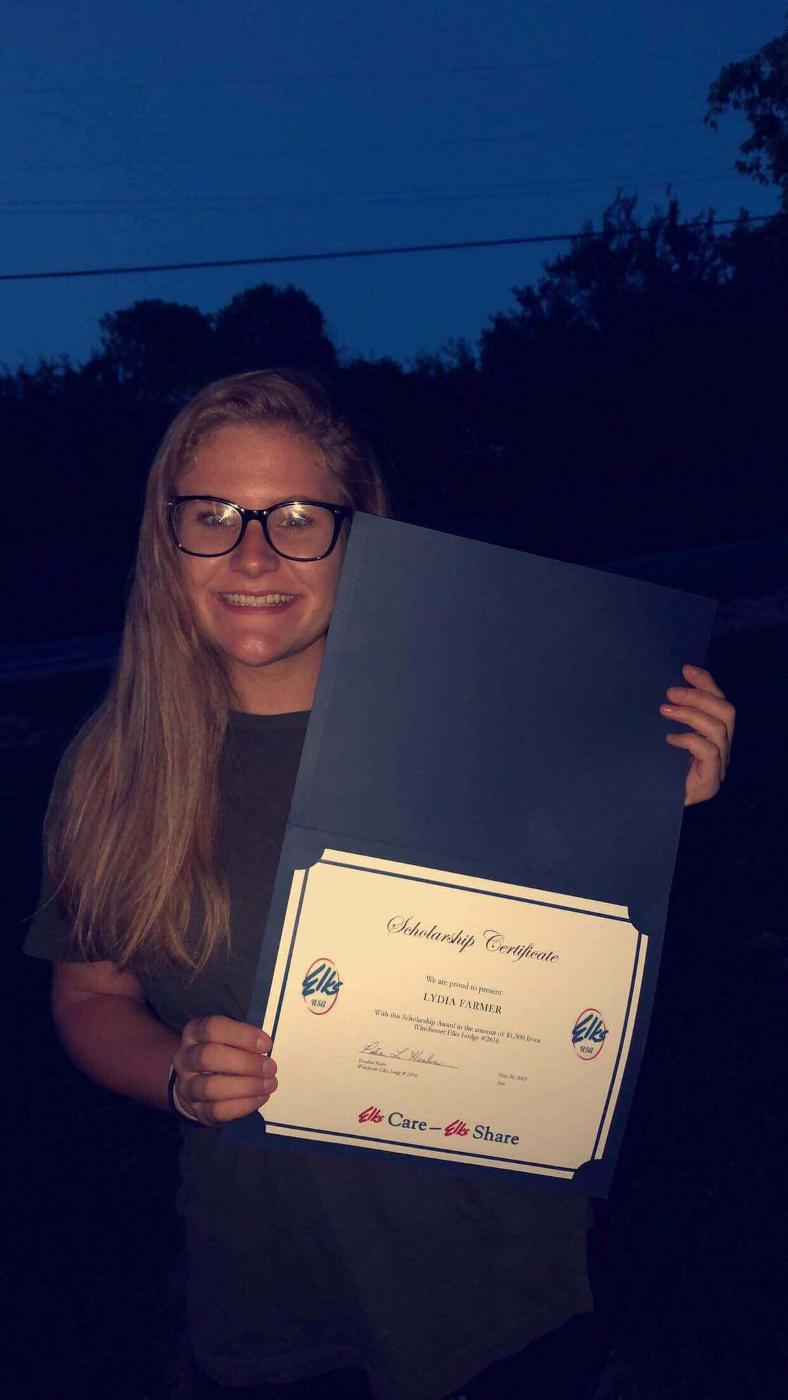 2019 Scholarship Winner Lydia Farmer