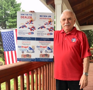 Dom Serra, Drug Awareness Chairman took part in Drug Take Back Day on April 27, 2019.