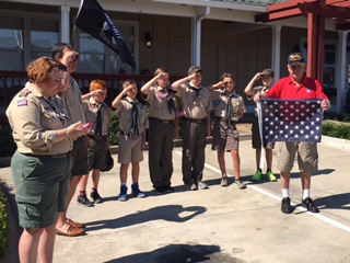 Flag retirement ceremony June 14, 2017