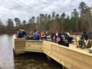 New Dock Dedication at Cedar Pond for the Veterans at the Ga War Veterans Home on March 14, 2019.