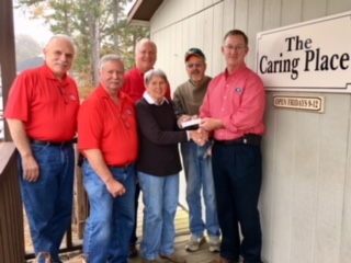 Memory Lane Charity donates to The Caring Place food bank in Morgan County Christmas 2017