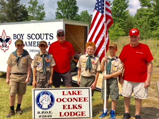 June 2, 2018 Boy Scout Fun Day with Lake Oconee Elks Lodge