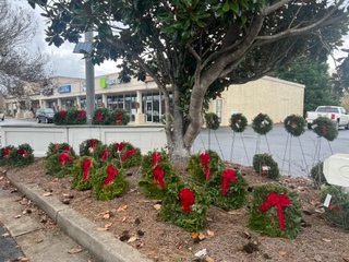 Wreaths Across America Lake Oconee Lodge Veterans Wall Dec 18, 2021