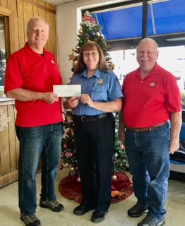 December 2020 donation to Eatonton FD toys for kids program