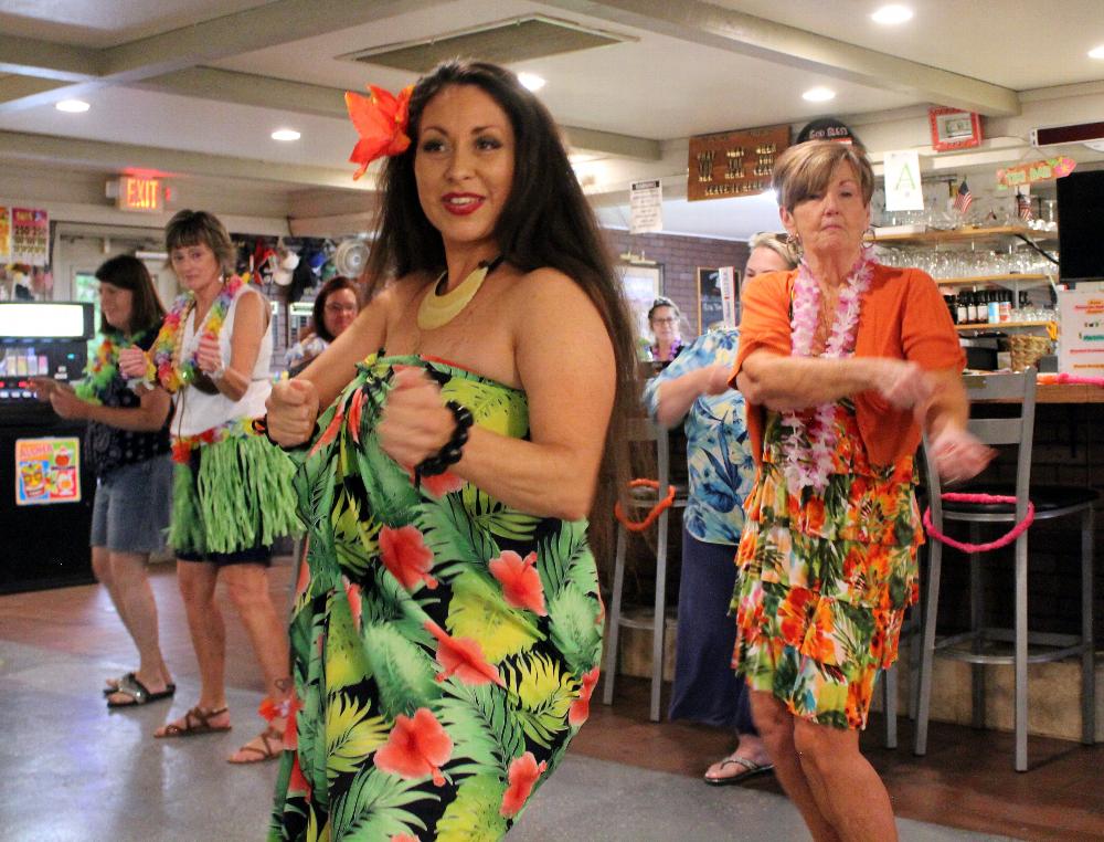 Lady members getting in the dance