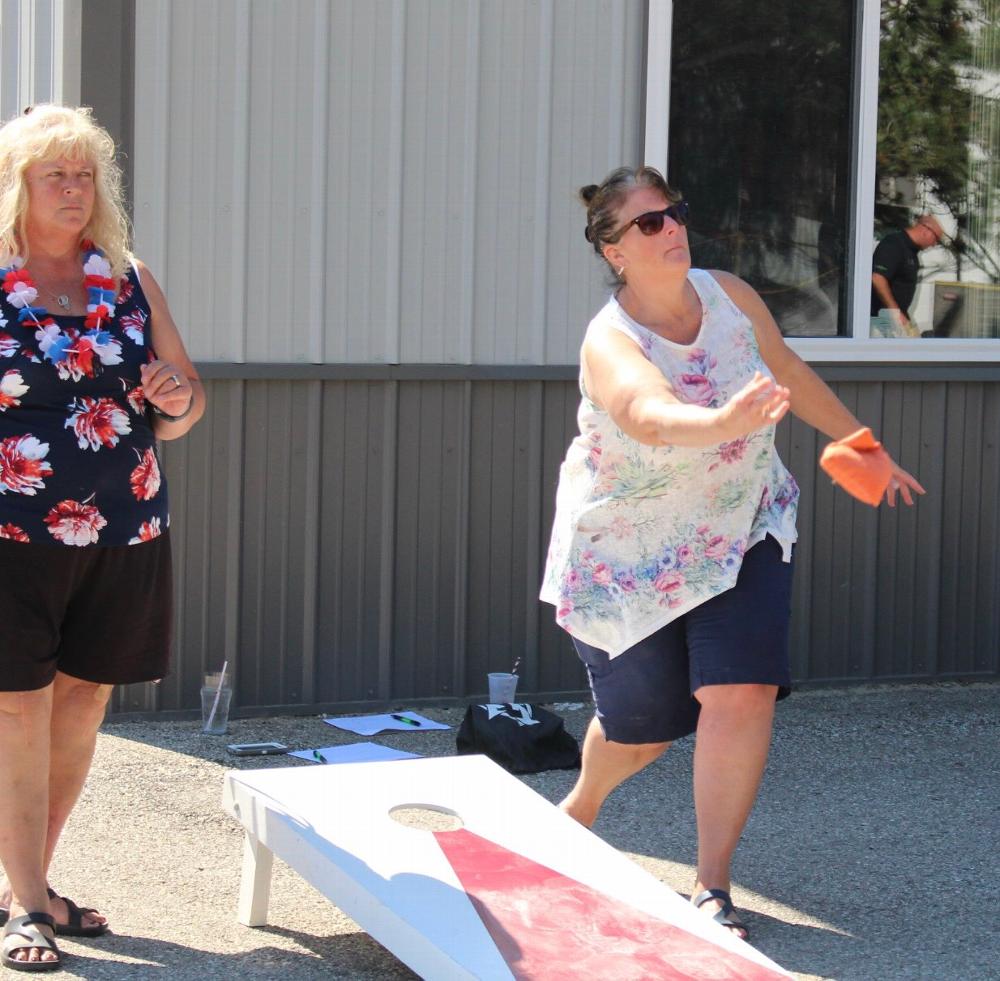 More cornhole action 